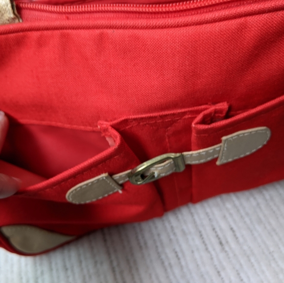 Vintage Y2K Vegan Vacation or Valentine's Purse. 10" x 8" w 10" straps. HP! - Picture 9 of 14